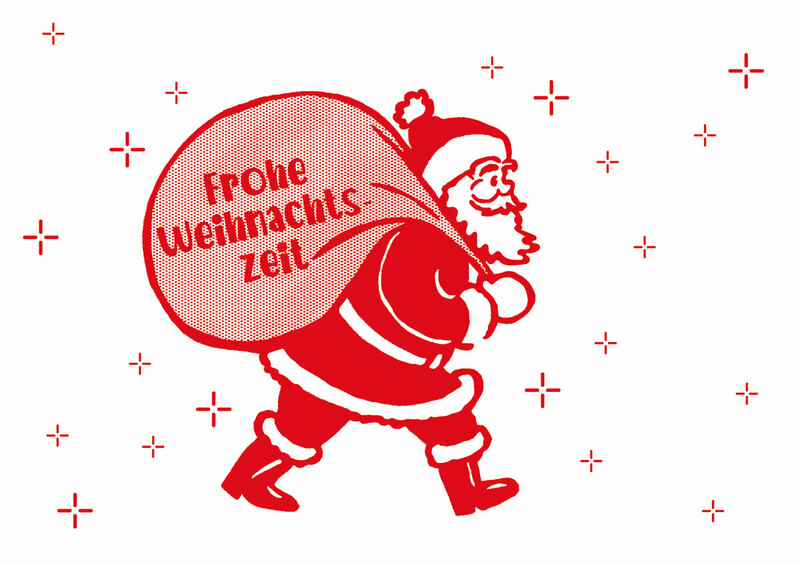 Lustiger Weihnachtsmann