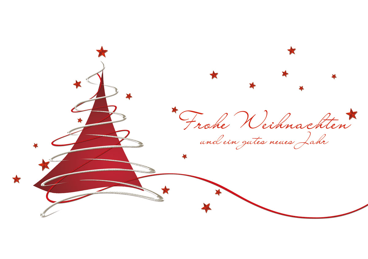 Schwungvolle Linie Weihnachtskarten vom der