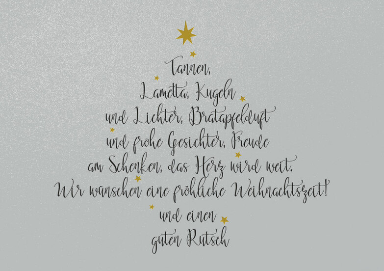Weihnachtskarte: Bratapfelgedicht