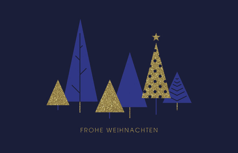 Weihnachtskarte: Klare Kante