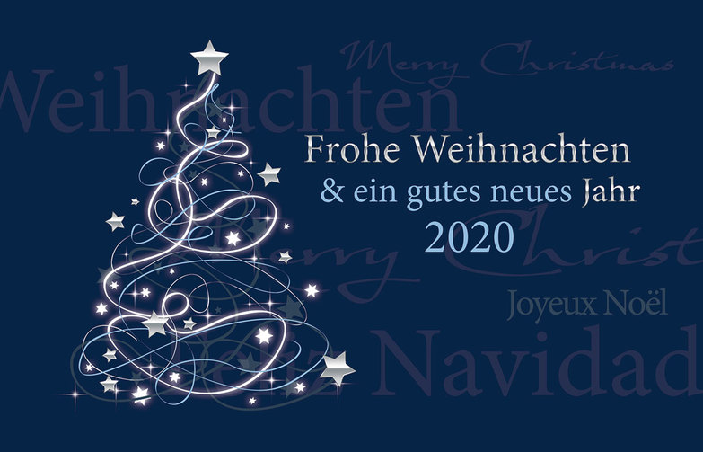 Blaue Weihnachtskarten Weihnachtskarten 2019 vom