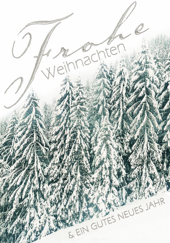 Weihnachtskarte: Snowy